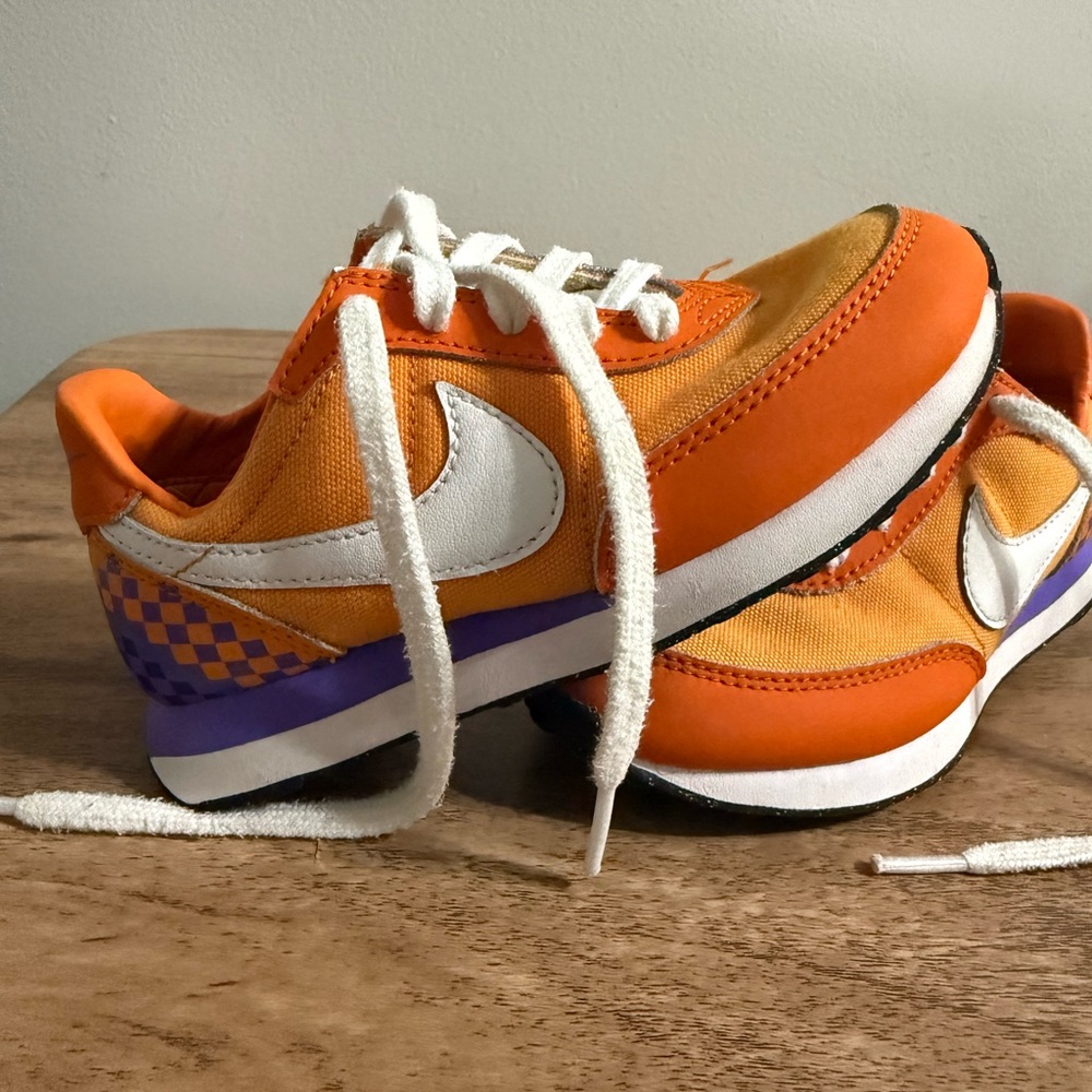 Nike Kids Orange and Purple Sneakers